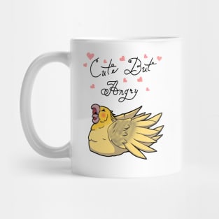 Cute But Angry (Yellow and grey tiel) Mug